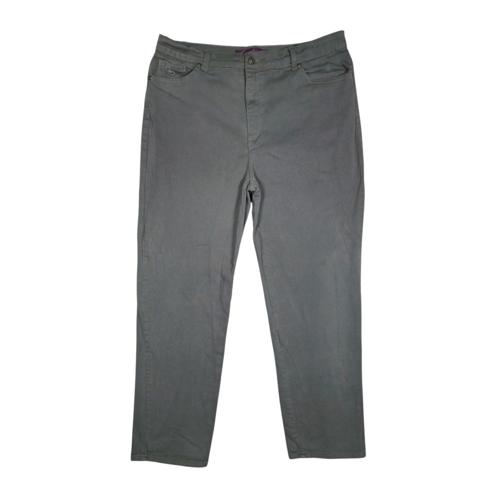 Gloria Vanderbilt Gray Amanda Jeans Size 18